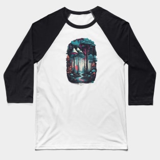 mushroom forest Baseball T-Shirt